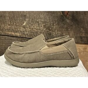 Toddler Crocs Canvas Slip On Shoes | Santa Cruz Size C 2 Brown Canvas